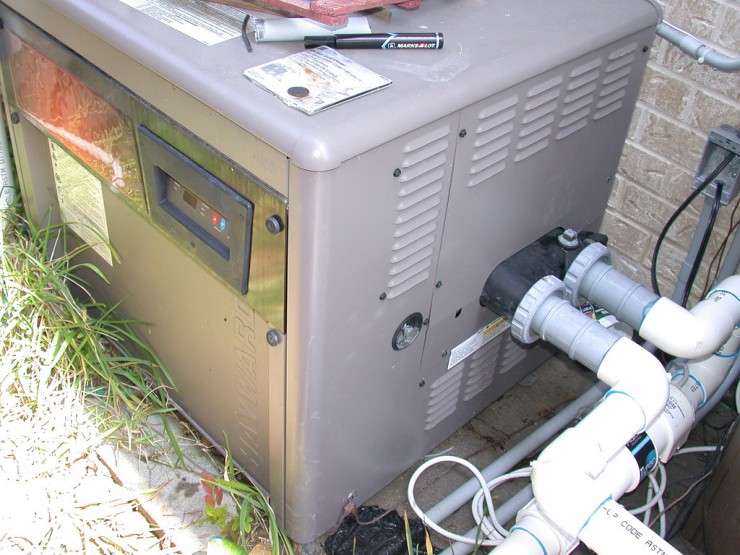 Instillation of Swimming Pool Gas Heater