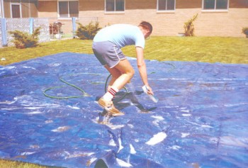 Pool Cover Cleaning
