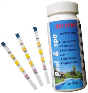 swimming pool strip test kit 4 way