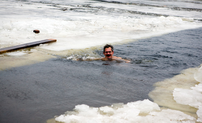 Man in the water