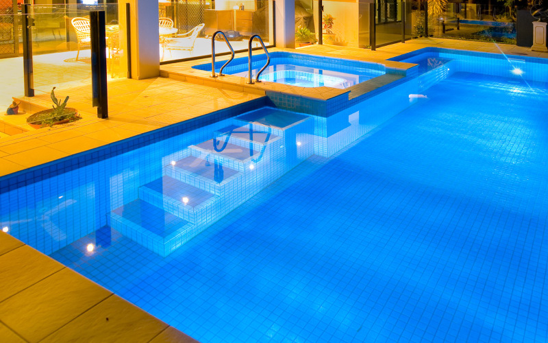 Swimming Pool at night