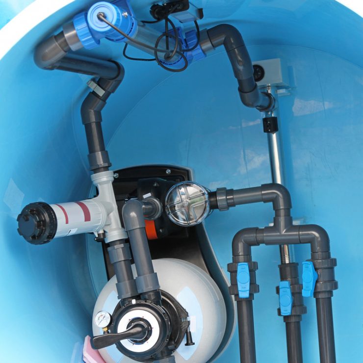 pool filter setup