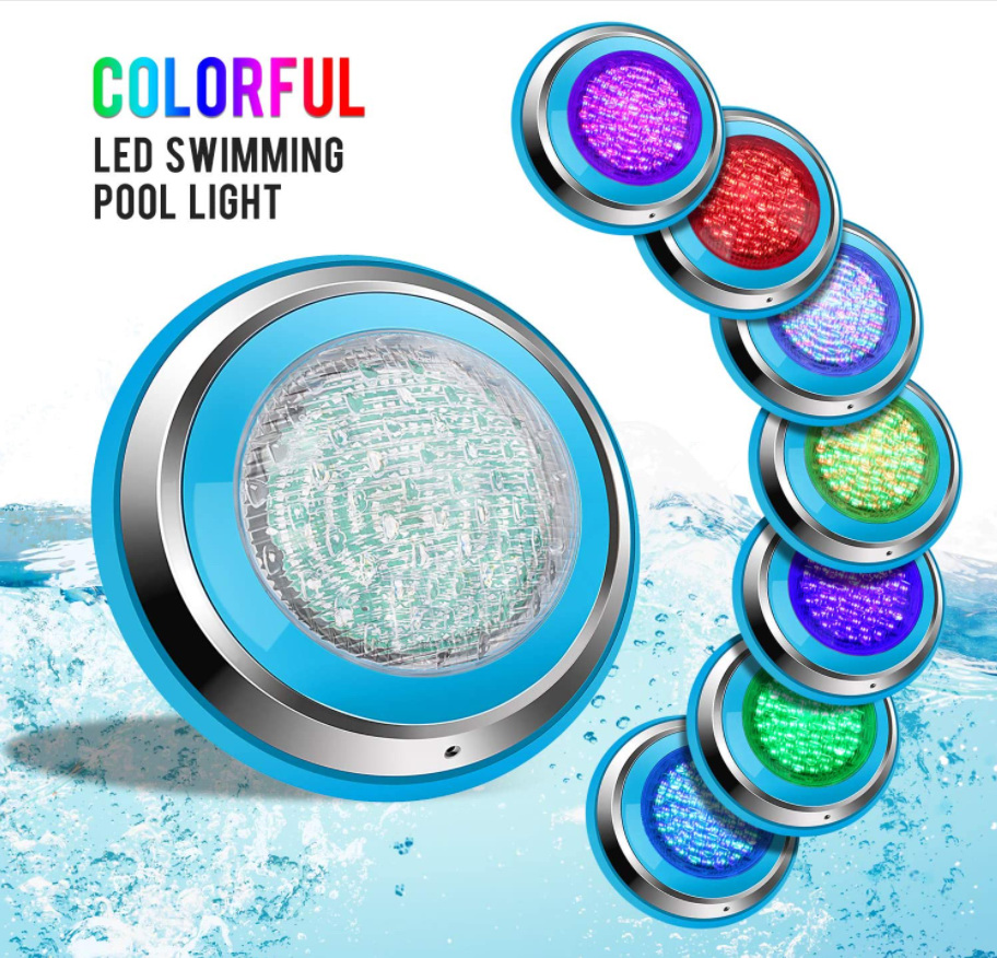 Color changing surface mounted LED underwater swimming pool light