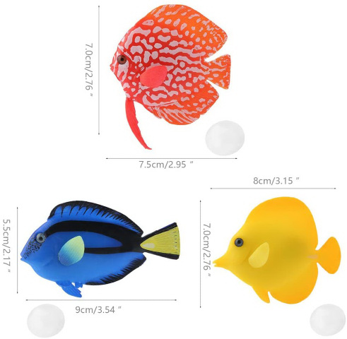 Colorful floating fish toys