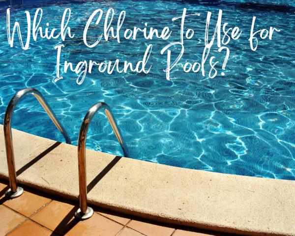 Inground pool with handrail 