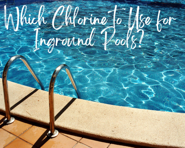 Inground pool with handrail