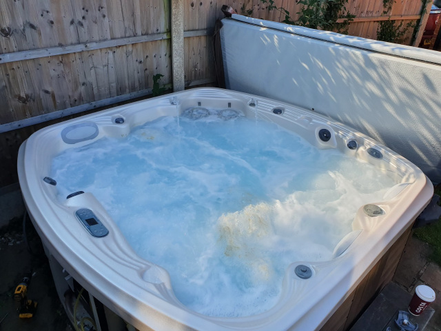 Spa hot tub foam biofilm