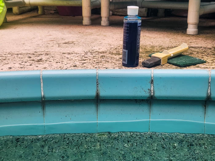 cleaning supplies for waterline pool tiles