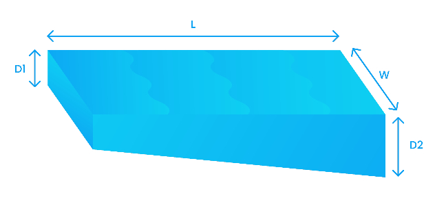 rectangle pool measurement