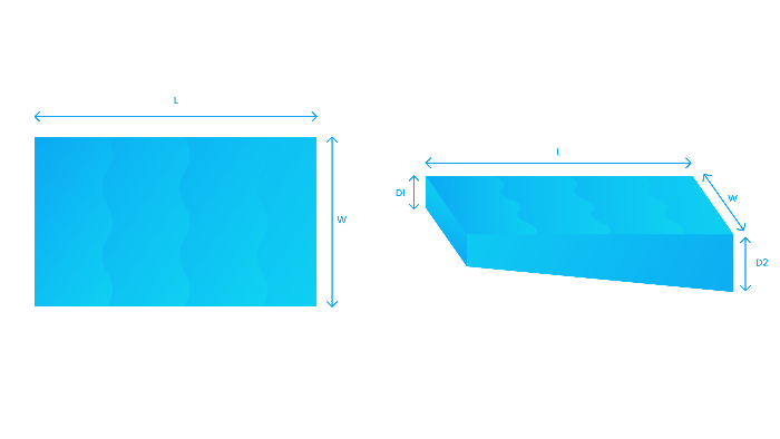 rectangle pool measurement